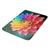 Rainbow Petal Badematte (Schrägansicht)