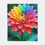 Rainbow Petal Fleecedecke (Vorderseite)