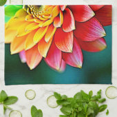 Rainbow Petal Geschirrtuch (Gefaltet)