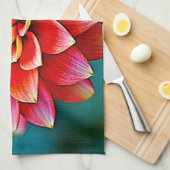 Rainbow Petal Geschirrtuch (Viertel Falte)