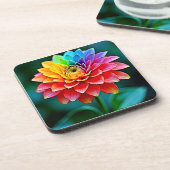 Rainbow Petal Getränkeuntersetzer (Linke Seite)