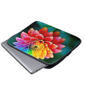 Rainbow Petal Laptopschutzhülle (Vorne Knopf)