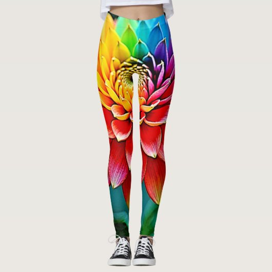 Rainbow Petal Leggings (Vorderseite)