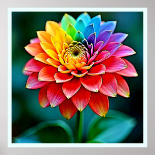 Rainbow Petal Poster