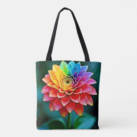 Rainbow Petal Tasche (Rückseite)