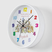 Rainbow Peter der Kaninchen und Freunde der Wall-U Uhr (Winkel)