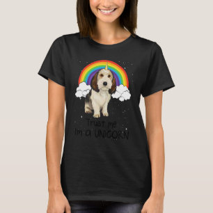 Rainbow Petit Basset Griffon Vendeen Vertrau mir T-Shirt