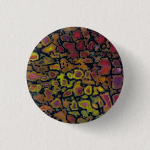 Rainbow Petrified Dinosaurier Bone Button