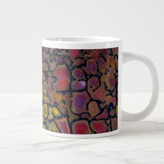 Rainbow Petrified Dinosaurier Bone Jumbo-Tasse (Rechts)