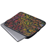 Rainbow Petrified Dinosaurier Bone Laptopschutzhülle (Vorne Knopf)