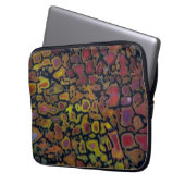 Rainbow Petrified Dinosaurier Bone Laptopschutzhülle (Vorderseite Links)