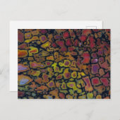 Rainbow Petrified Dinosaurier Bone Postkarte (Vorne/Hinten)