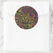 Rainbow Petrified Dinosaurier Bone Runder Aufkleber (Tasche)