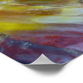 Rainbow Petrified Wood Poster (Ecke)