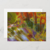 Rainbow Petrified Wood Postkarte (Vorne/Hinten)