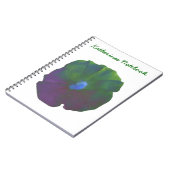 Rainbow Petunia Anpassbares Notebook Notizblock (Linke Seite)