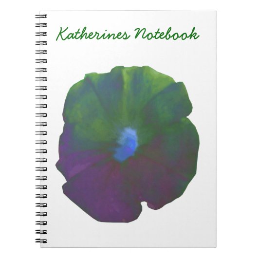 Rainbow Petunia Anpassbares Notebook Notizblock (Vorderseite)