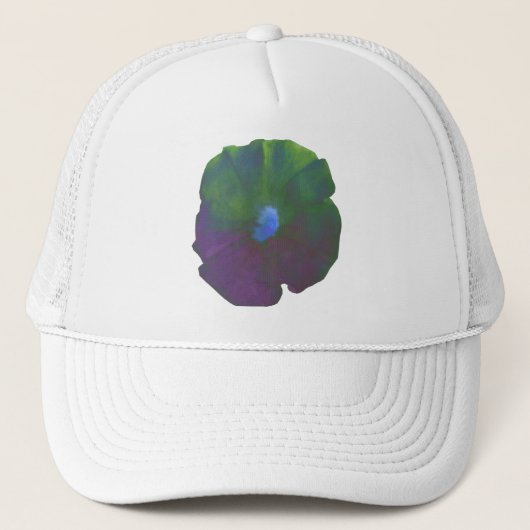 Rainbow Petunia Hat Truckerkappe (Vorderseite)