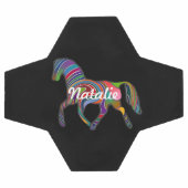 Rainbow Pferd - Ihr Name Fußball (Flach)