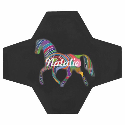 Rainbow Pferd - Ihr Name Fußball (Flach)