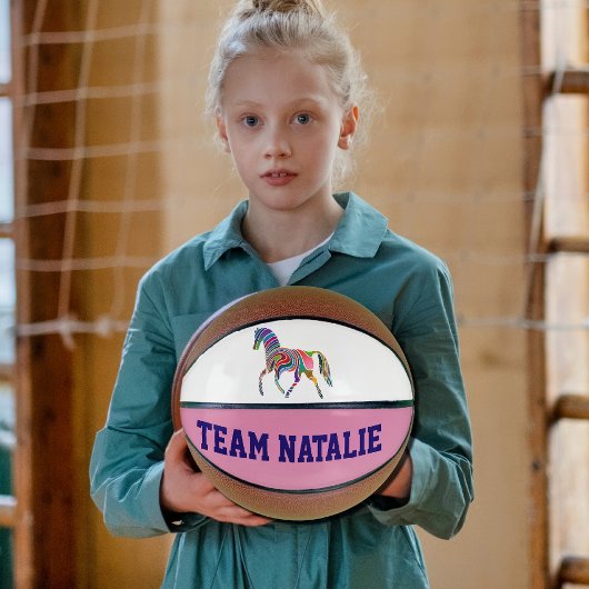 Rainbow-Pferd - Ihr Teamname Basketball