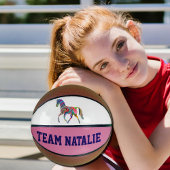 Rainbow-Pferd - Ihr Teamname Basketball