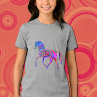 Rainbow-Pferd in psychedelischen Farben