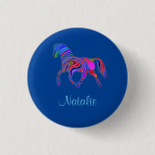 Rainbow Pferd - Name hinzufügen Button (Vorderseite)
