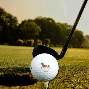 Rainbow Pferd - Name hinzufügen Golfball
