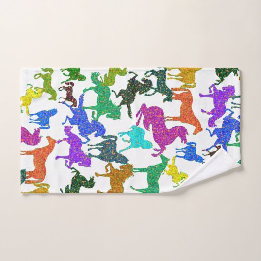 Rainbow Pferde Badetuch Set (Handtuch)