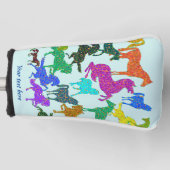 Rainbow Pferde Golf Headcover (Vorderseite)