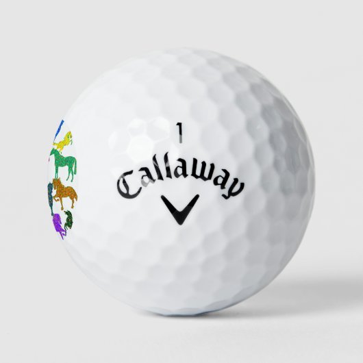 Rainbow Pferde Golfball (Logo)