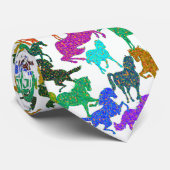 Rainbow Pferde Krawatte (Gerollt)