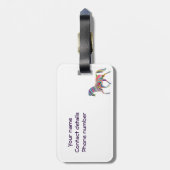 Rainbow-Pferdedesign Gepäckanhänger (Rückseite vertikal)