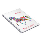 Rainbow-Pferdedesign Notizblock (Rechte Seite)