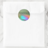 Rainbow Phantoms Buchzeichen Runder Aufkleber (Tasche)