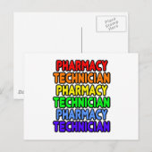 Rainbow Pharmacy Technique Postkarte (Vorne/Hinten)