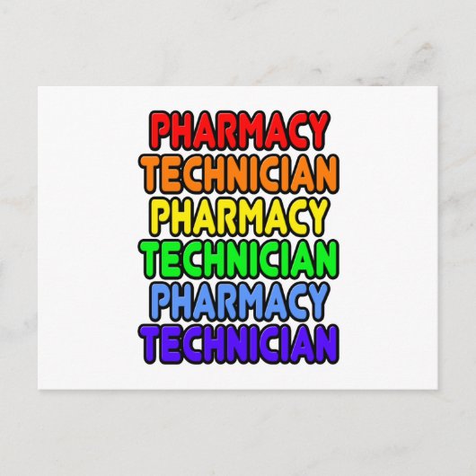 Rainbow Pharmacy Technique Postkarte (Vorderseite)
