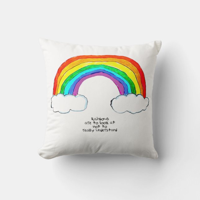 Rainbow Philosophie Kissen (Vorderseite)