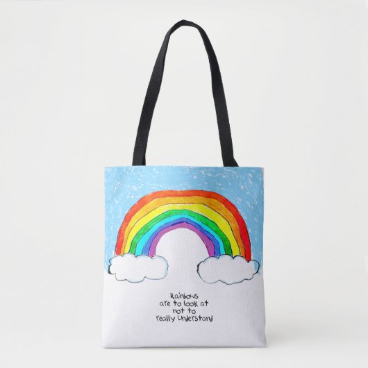 Rainbow Philosophie Tote Bag Tasche (Vorderseite)