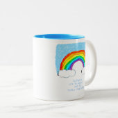 Rainbow Philosophie Zwei-Tone-Kaffee-Tasse Zweifarbige Tasse (VorderseiteRechts)