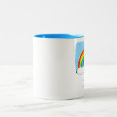 Rainbow Philosophie Zwei-Tone-Kaffee-Tasse Zweifarbige Tasse (Mittel)