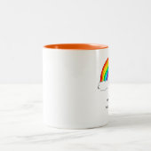 Rainbow Philosophie Zweifarbige Tasse (Mittel)