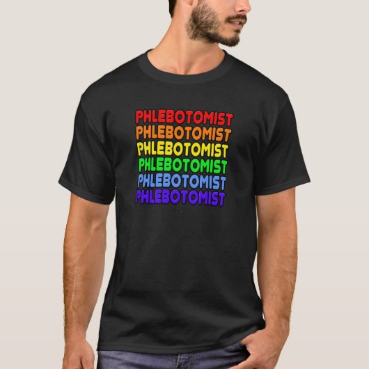 Rainbow Phlebotomist T-Shirt (Vorderseite)