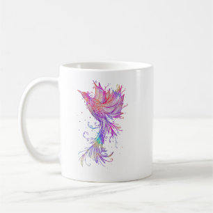 Rainbow Phoenix Bird Tattoo Kaffeetasse