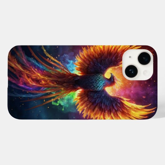Rainbow Phoenix Case-Mate iPhone Hülle (Rückseite (Horizontal))