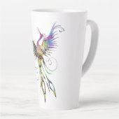 Rainbow Phoenix Latte Tasse von Brow Bird (Rechte Ecke)