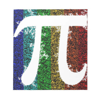 Rainbow Pi Sign Notizblock