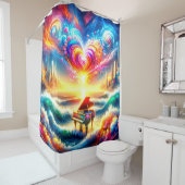 Rainbow Piano Art Duschvorhang (Beispiel)