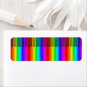 Rainbow Piano Keyboard Labels (Insitu)